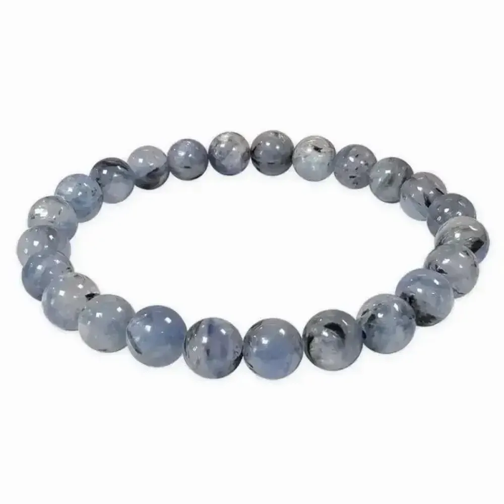 Bracelets - Bracelet Cyanite Bleue Naturelle perles 7.5-8.5mm - ARABESK