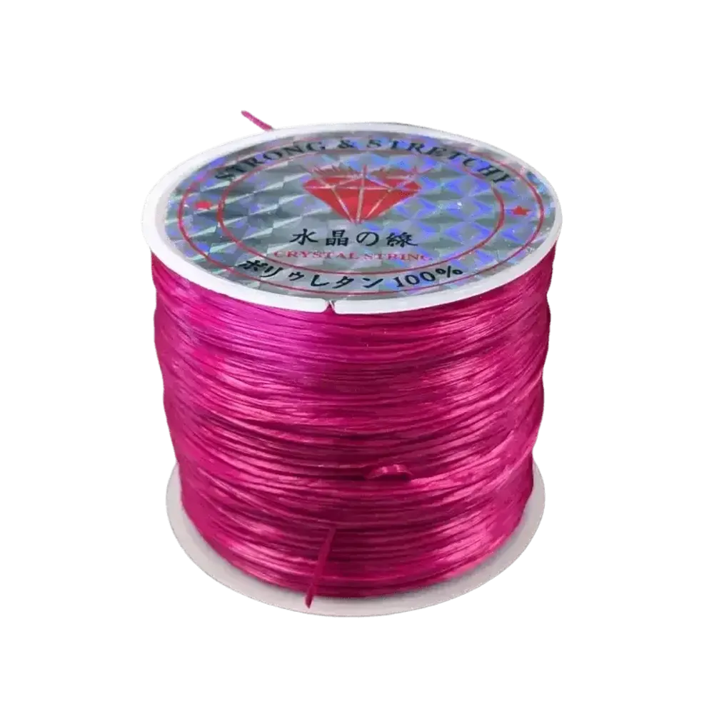 Jewelry - Flat elastic thread Fuchsia 50m - ARABESK