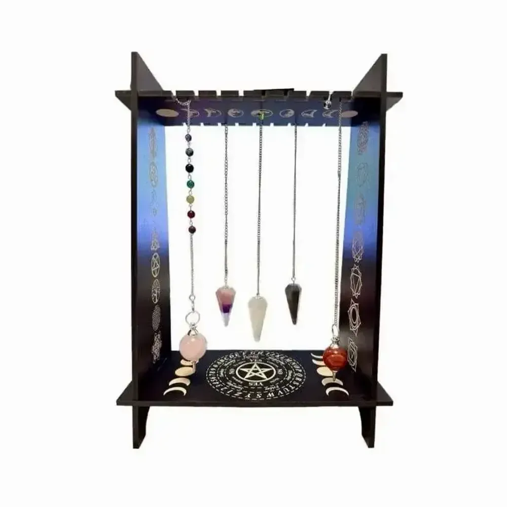 Jewelry - Black wooden divinatory pendulum holder - ARABESK