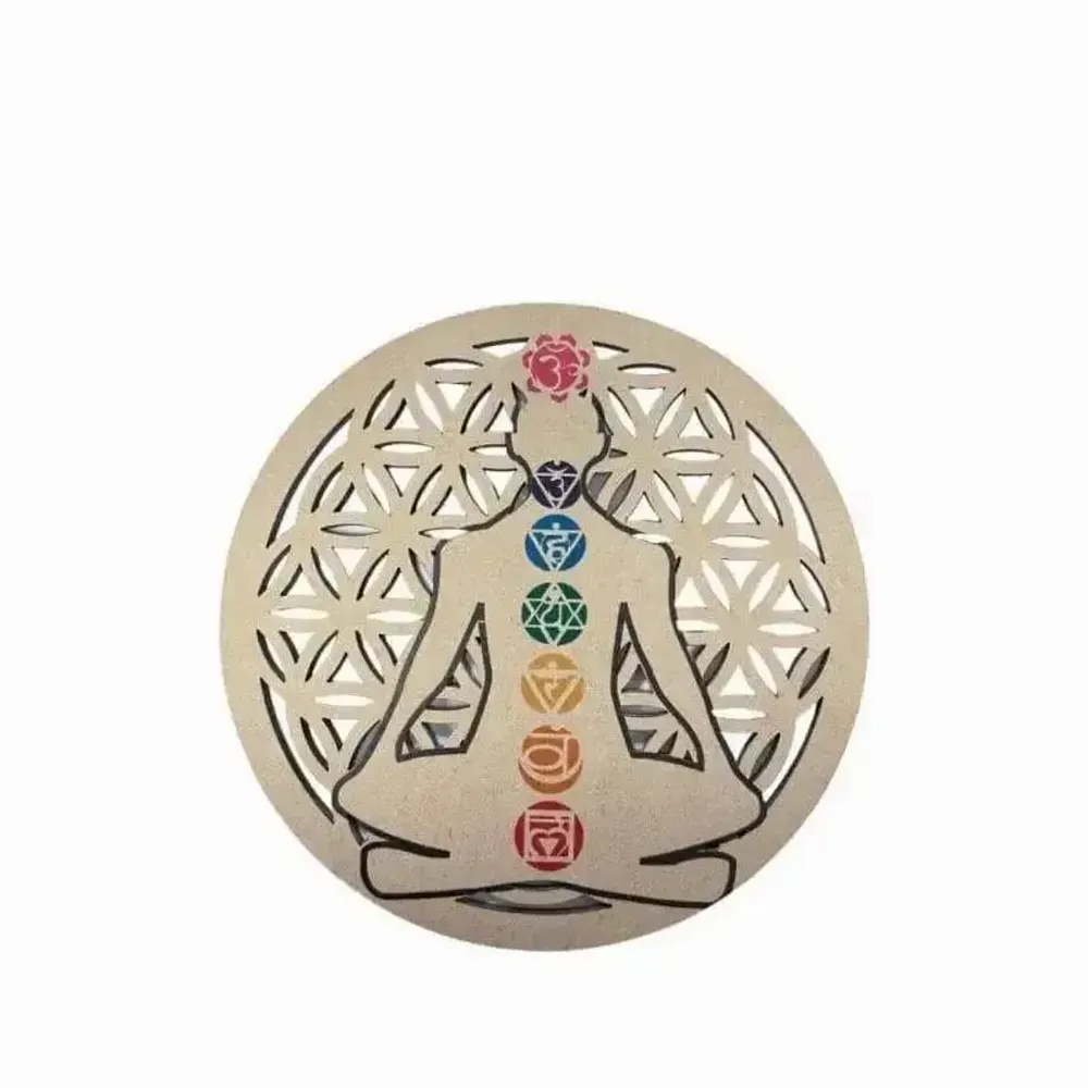 Jewelry - 7 chakras wooden board 15cm - ARABESK