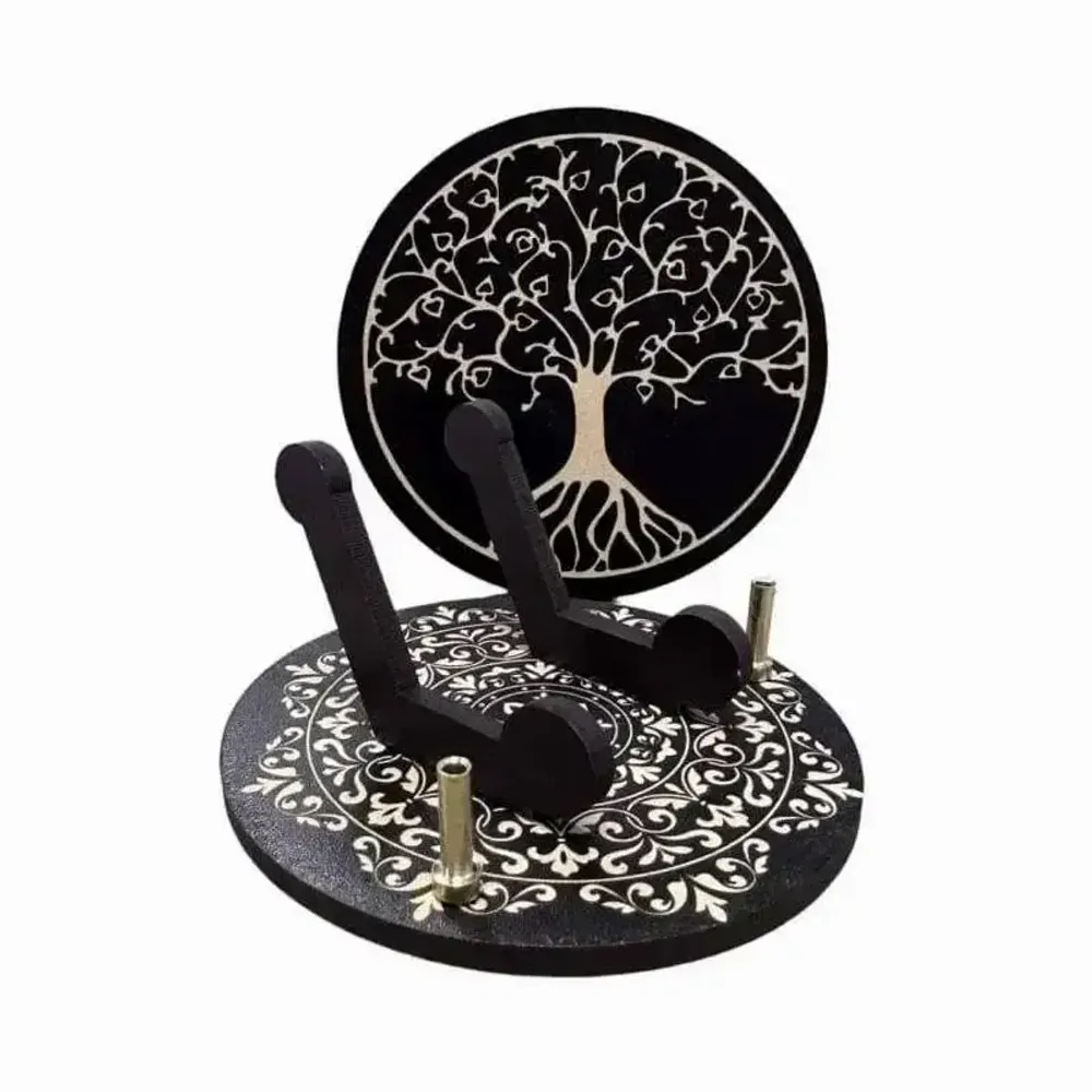 Bijoux - Porte Encens plaque  arbre de vie 10cm - ARABESK