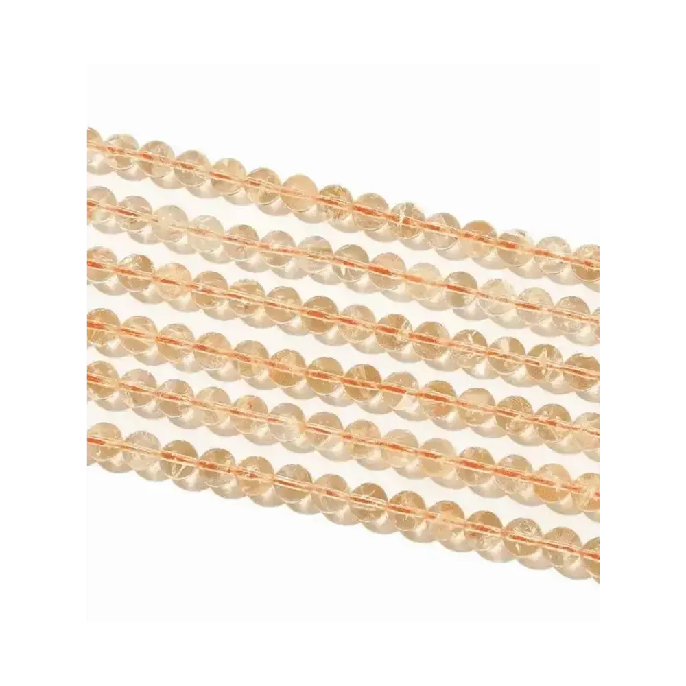 Bijoux - Citrine Naturelle A perles 8mm sur fil 40cm - ARABESK