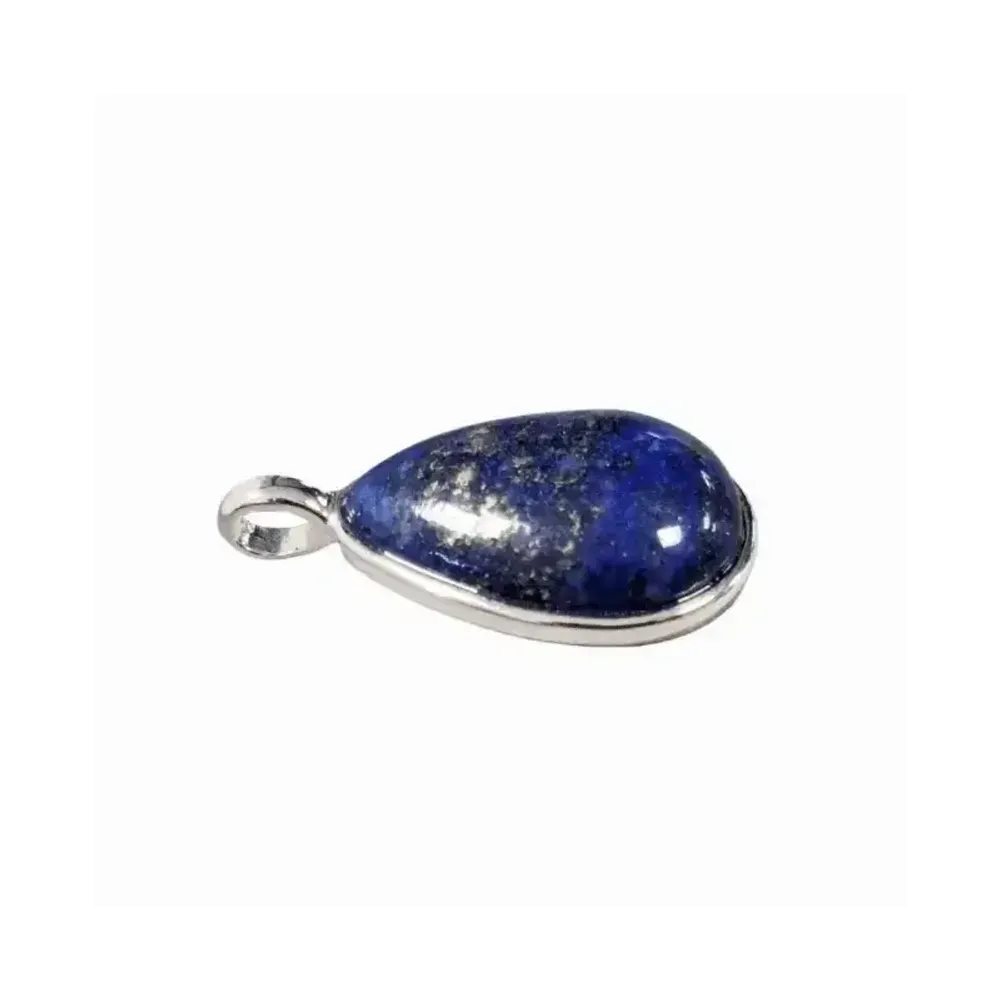Bijoux - Pendentif Goutte Argent 925 Lapis Lazuli AA 23.5mm - ARABESK