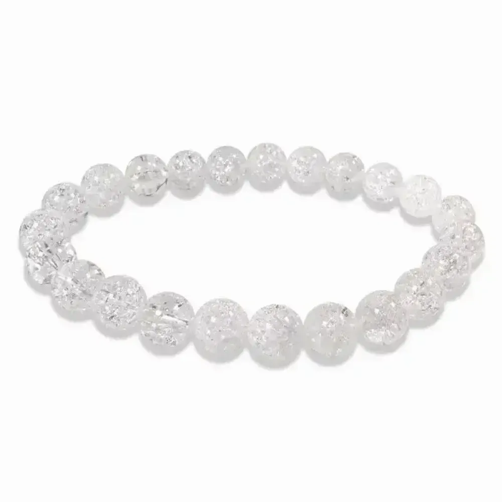 Bracelets - Bracelet Cristal de Roche Crack A perles 8mm - ARABESK