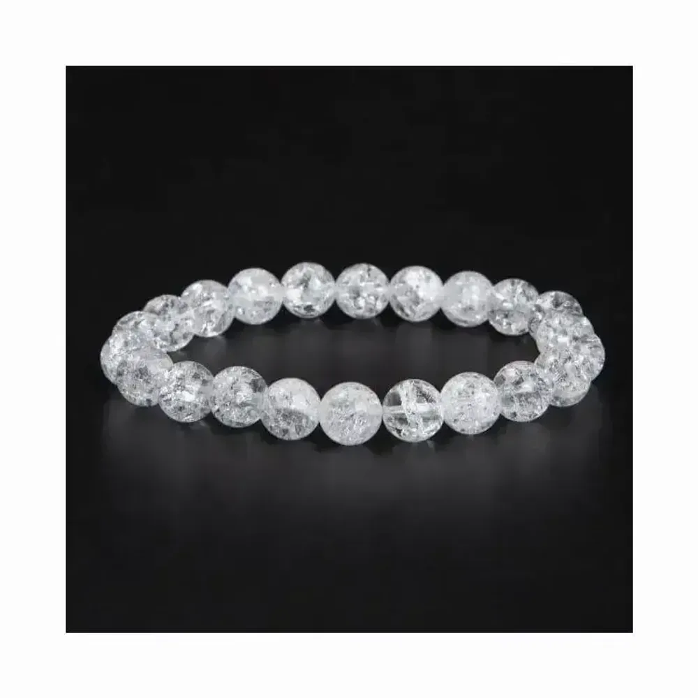 Bracelets - Bracelet Cristal de Roche Crack A perles 8mm - ARABESK