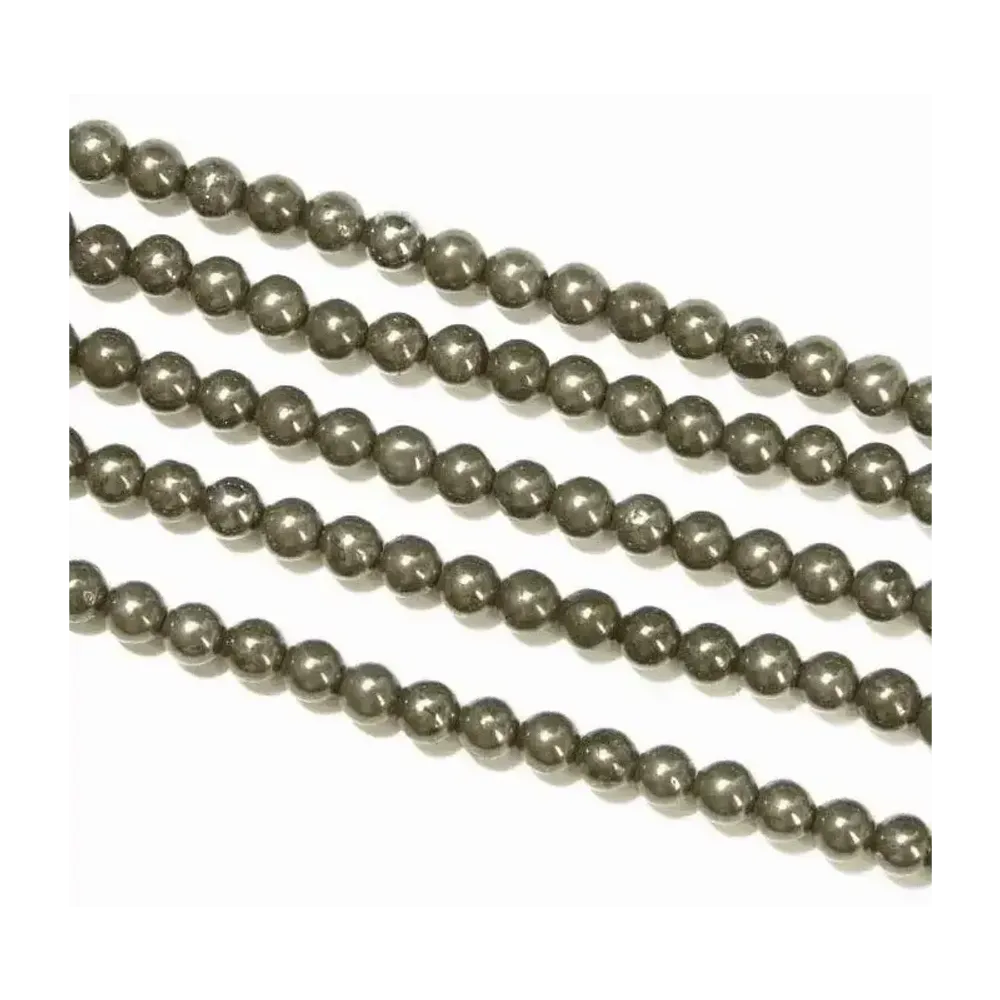 Jewelry - Pyrite A 4mm pearls on string - ARABESK