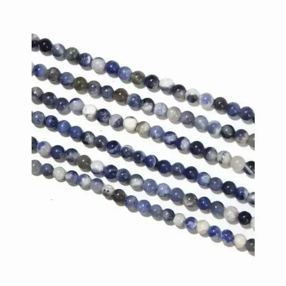 Jewelry - Sodalite beads 4mm on 40cm wire - ARABESK