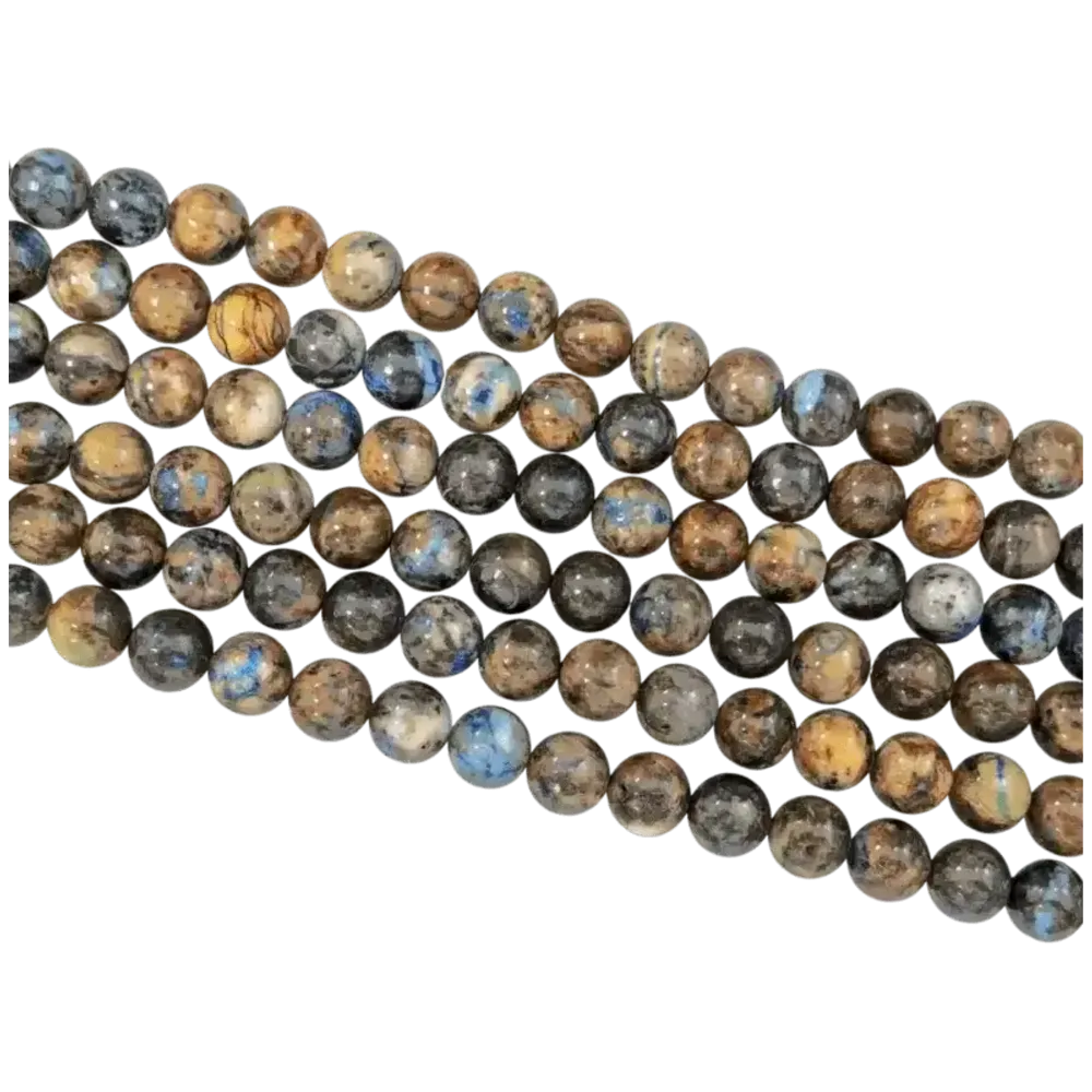 Bijoux - Chrysocolle perles 8-9mm sur fil 40cm - ARABESK