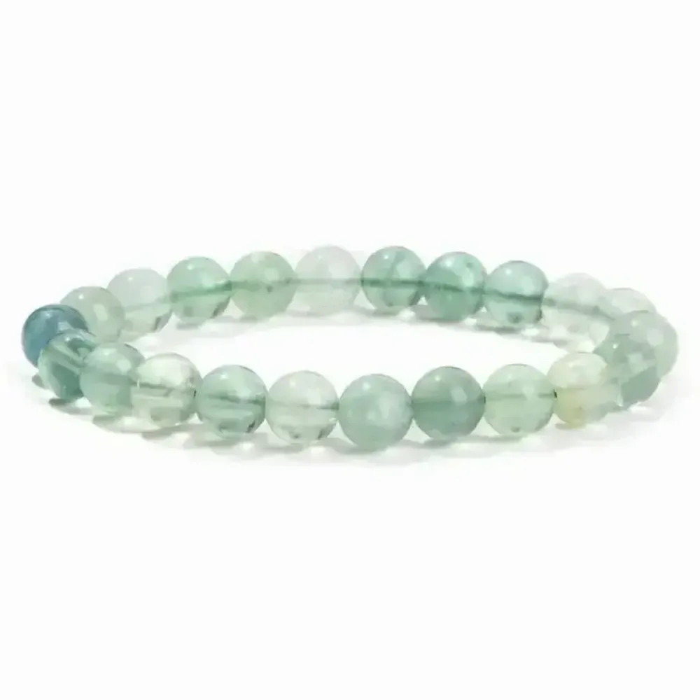 Bracelets - Bracelet Fluorite Verte A perles 8mm - ARABESK