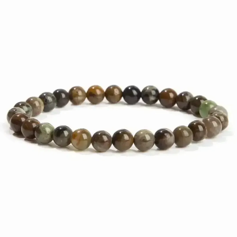 Bracelets - Bracelet Serpentine de Chine A  perles 6mm - ARABESK