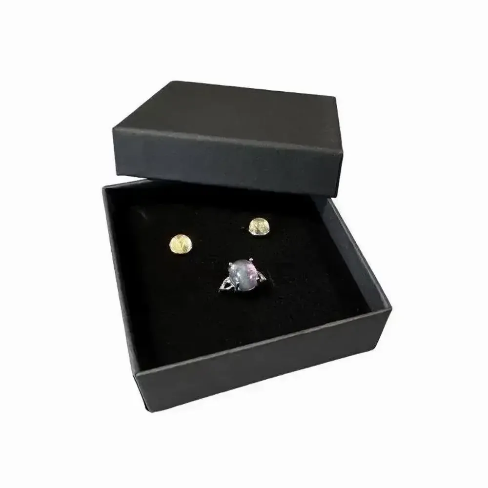 Jewelry - Black Cardboard Jewelry Gift Box 10pcs x 9cm - ARABESK