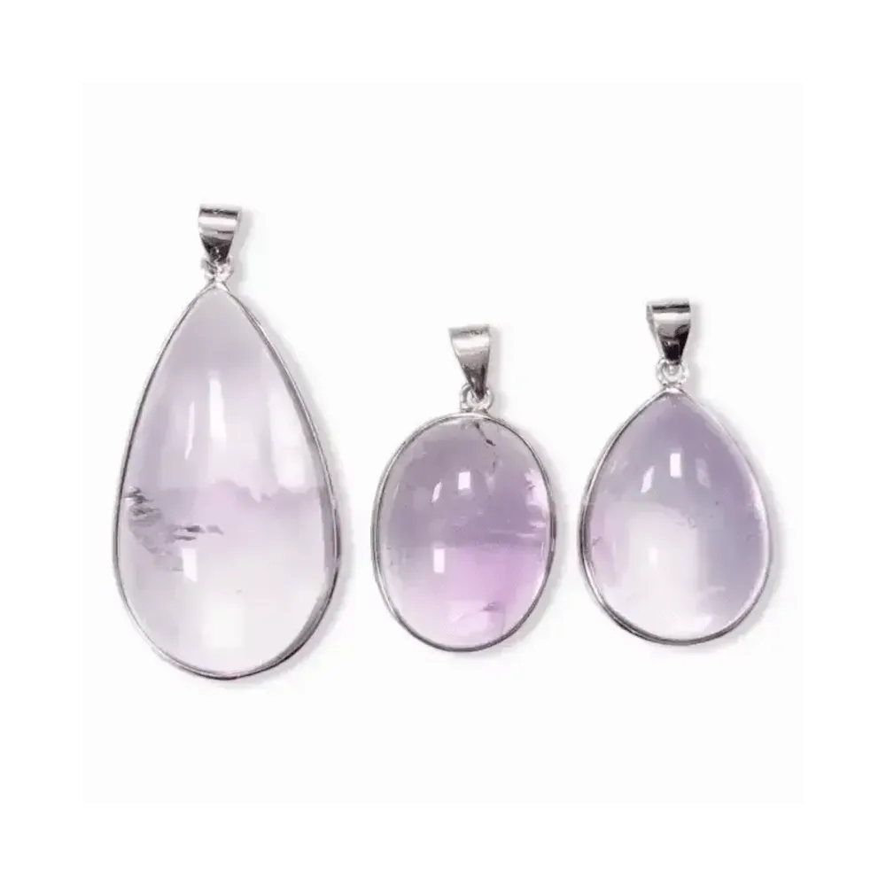 Bijoux - Pendentif Argent 925 Amethyste AAA  3 pièces 17.08g - ARABESK