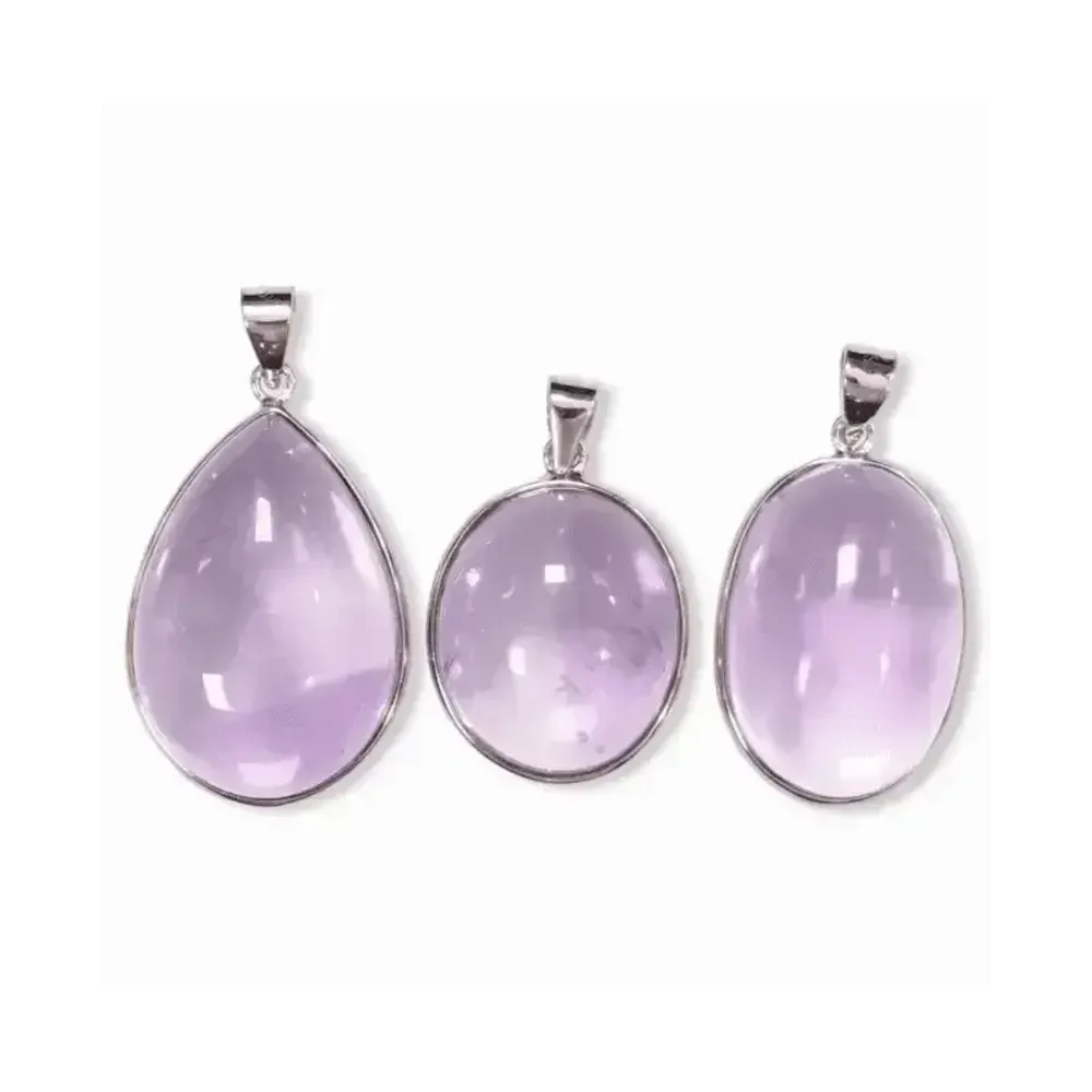 Jewelry - 925 Silver Amethyst Pendant AAA 3 pieces 15.68g - ARABESK