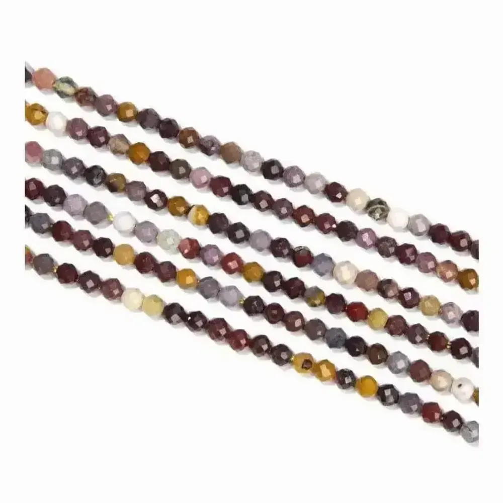 Bijoux - Mokaite Facettée AA perles 3mm sur fil 40cm - ARABESK