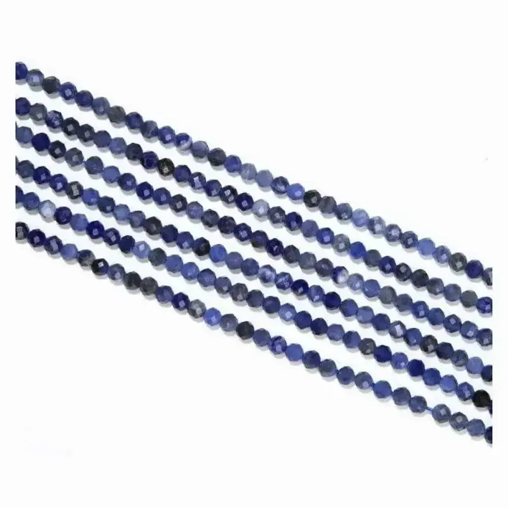 Bijoux - Sodalite Facettée AA perles 3mm sur fil 40cm - ARABESK