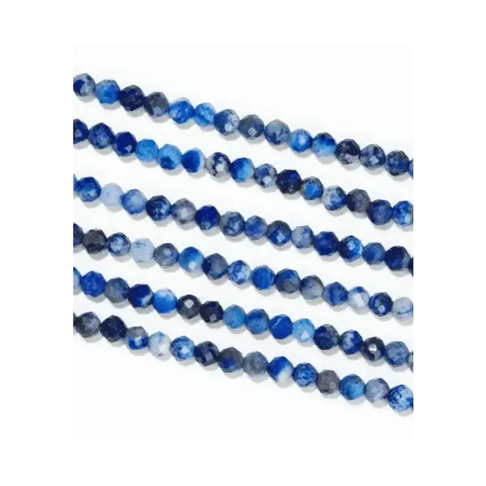 Bijoux - Lapis Lazuli Facettée A perles 3mm sur fil 40cm - ARABESK