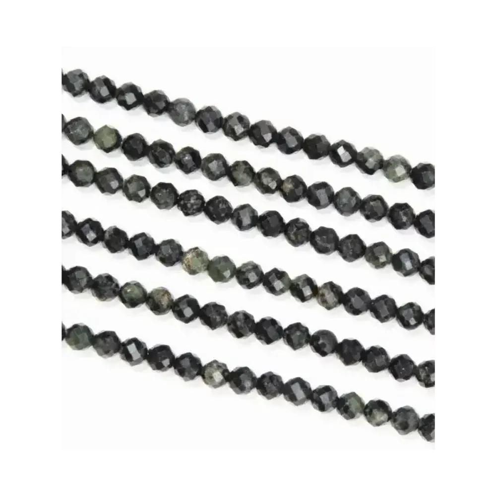 Jewelry - Faceted Kambaba Jasper A 3mm beads on 40cm wire - ARABESK