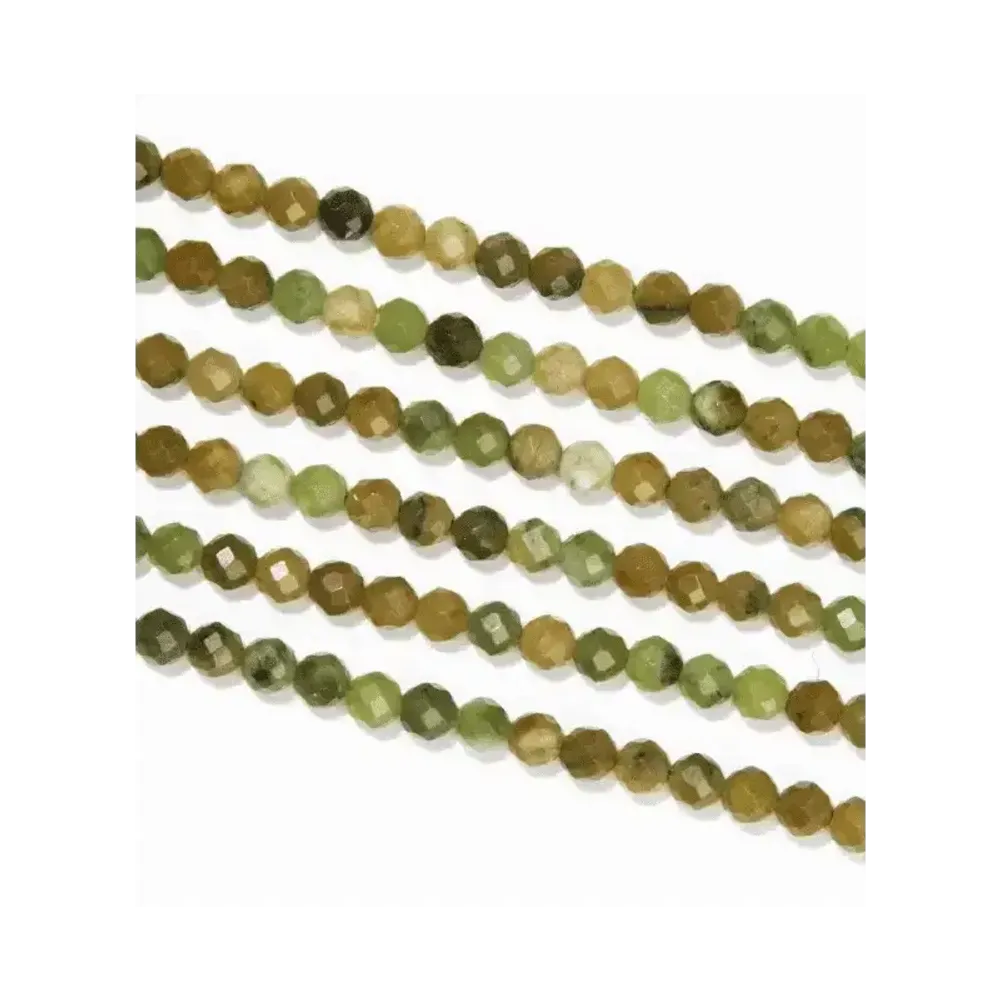 Jewelry - Jade Nephrite Canada Faceted A 3mm beads on 40cm wire - ARABESK