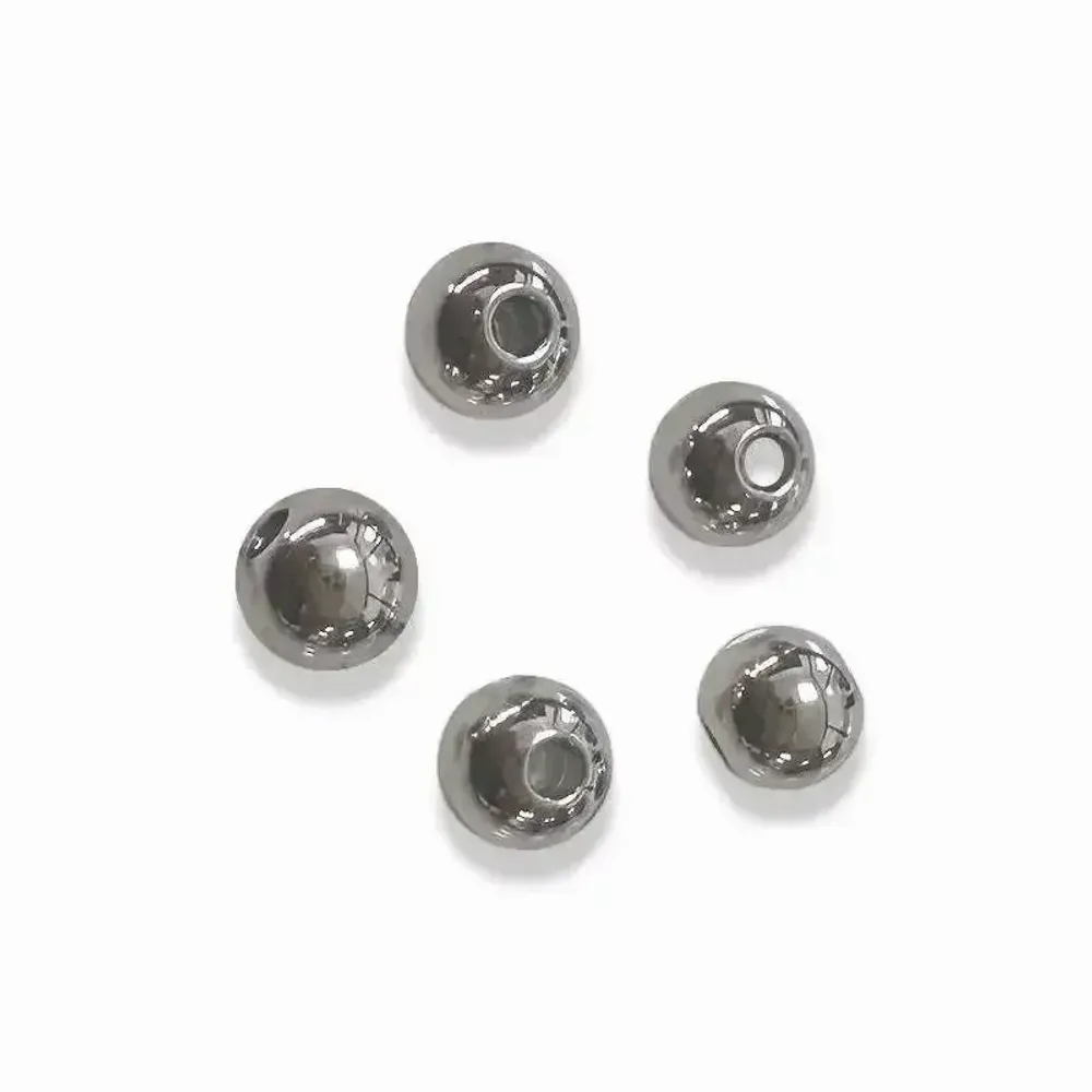 Jewelry - Silver Stainless Steel Ball Spacer Charm Beads 8mm x100 - ARABESK