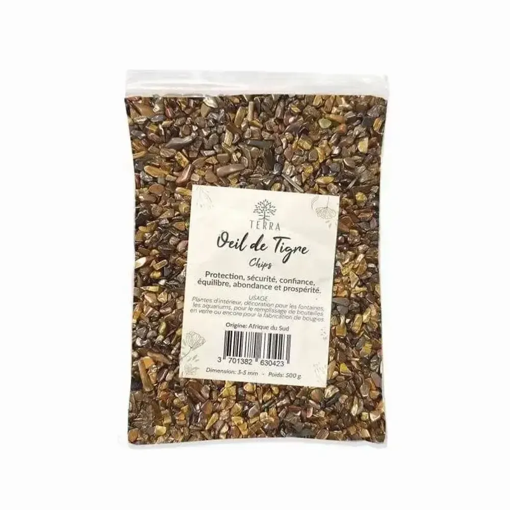 Jewelry - Tiger's Eye Mate A Natural Stone Chips 3-5mm 500g - ARABESK