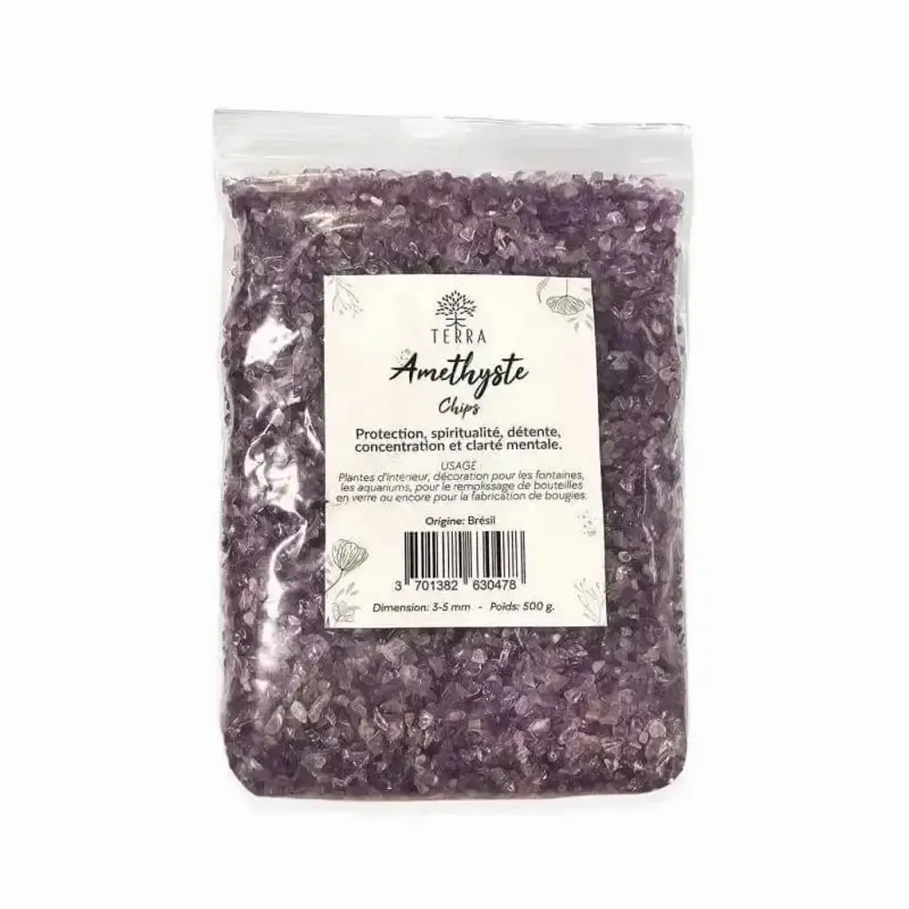 Bijoux - Améthyste A+ Chips de pierres naturelles 3-5mm 500g - ARABESK