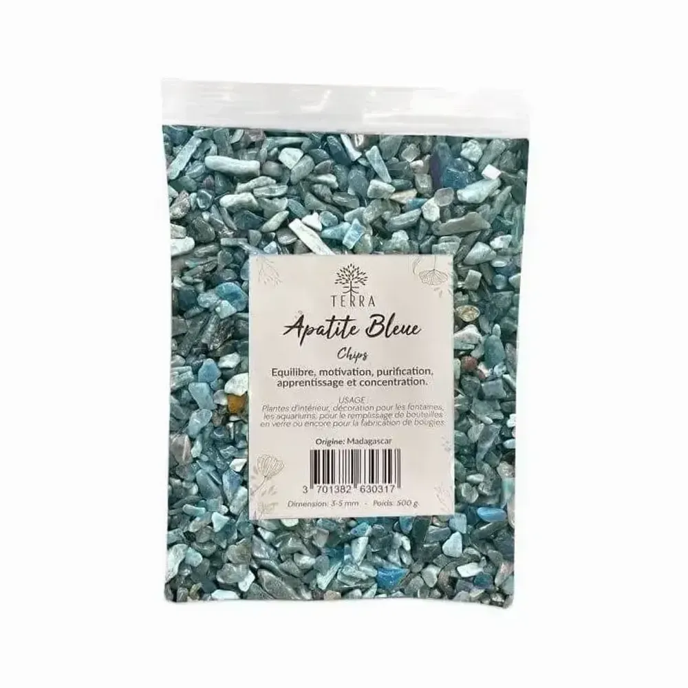 Bijoux - Apatite A+ Chips de pierres naturelles 3-5mm 500g - ARABESK