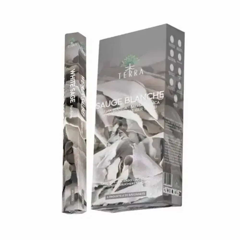 Senteurs - Encens Terra Sauge Blanche hexa sans charbon - ARABESK