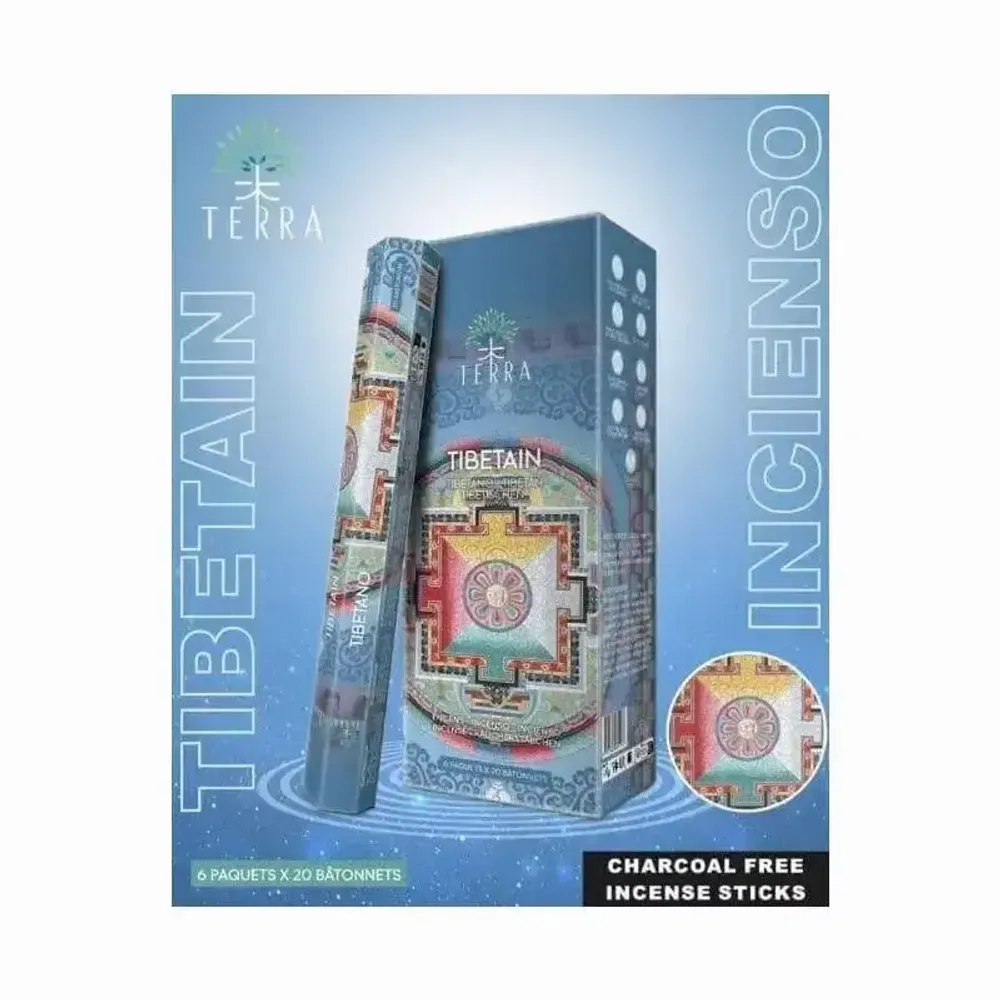 Scents - Terra Tibetan hexa incense without charcoal 30grs - ARABESK