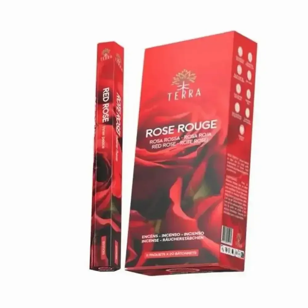 Senteurs - Encens Terra rose rouge hexa sans charbon - ARABESK
