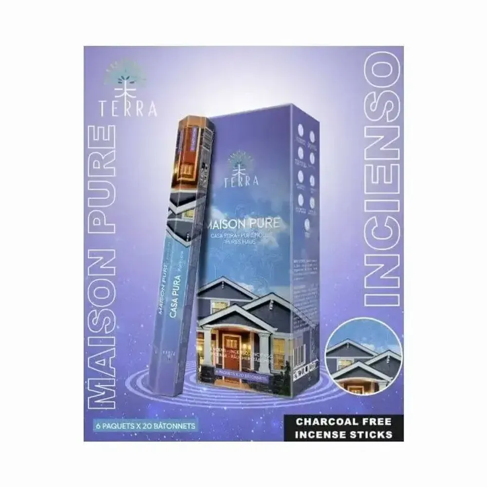 Senteurs - Encens Terra Maison Pure hexa sans charbon - ARABESK
