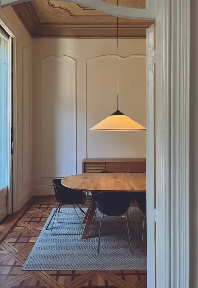 Hanging lights - CIM pendant lamp shade of 90cm in cottonet - LUXCAMBRA