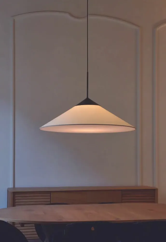 Hanging lights - CIM pendant lamp shade of 90cm in cottonet - LUXCAMBRA
