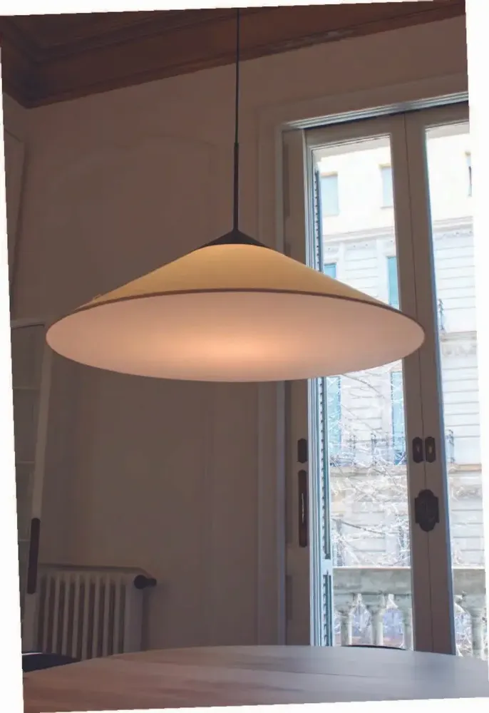 Hanging lights - CIM pendant lamp shade of 90cm in cottonet - LUXCAMBRA