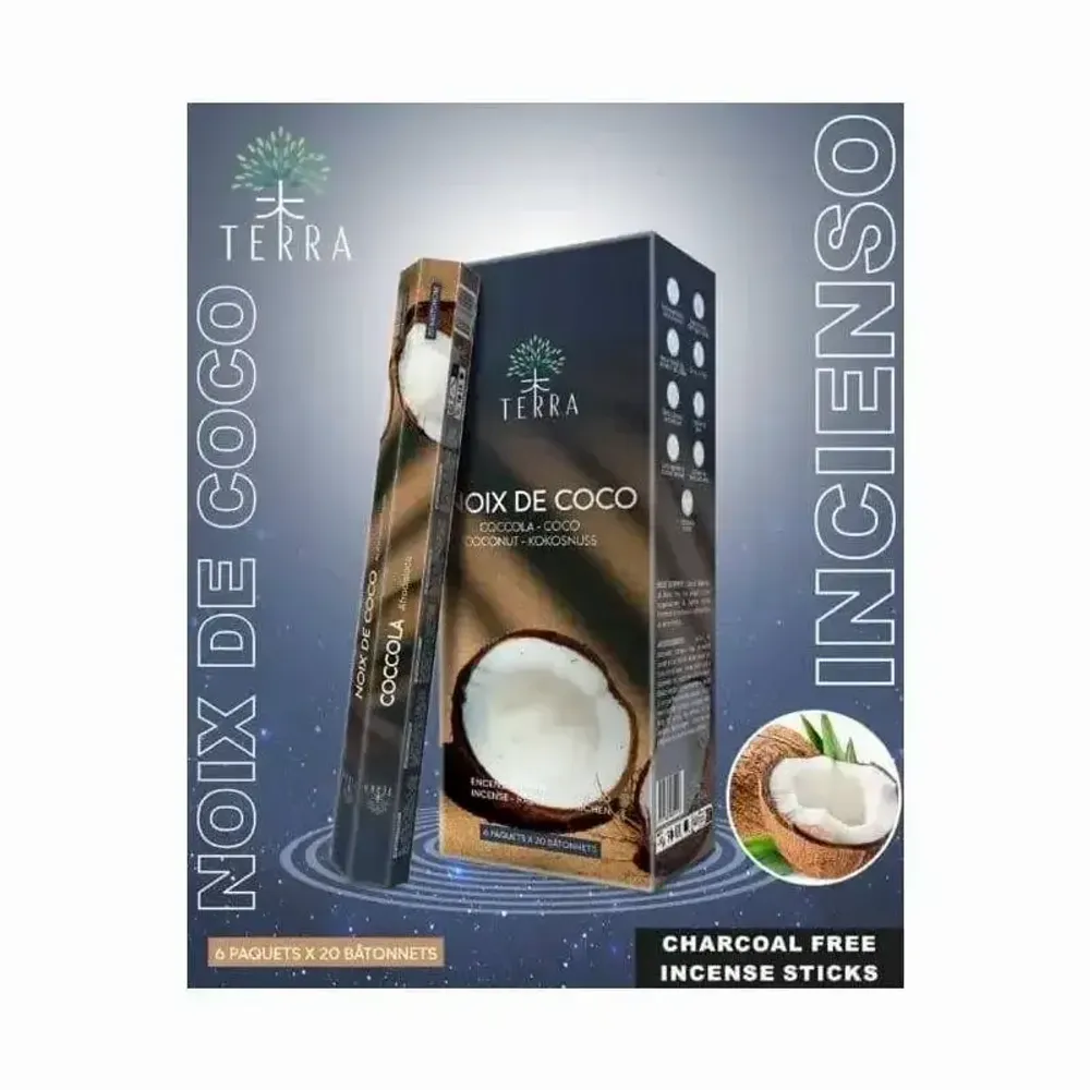 Senteurs - Encens Terra Noix de Coco hexa sans charbon - ARABESK