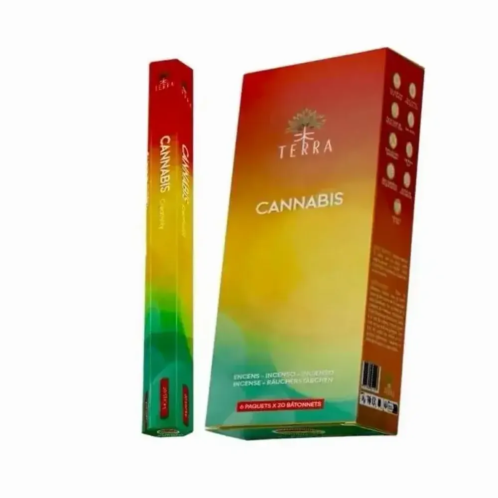 Senteurs - Encens Terra Cannabis hexa sans charbon 30grs - ARABESK