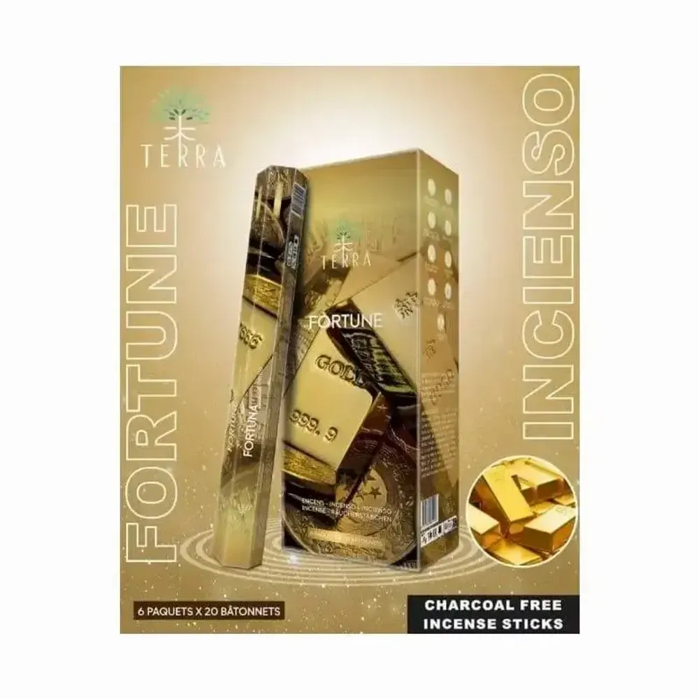 Scents - Terra incense fortune hexa without charcoal 30grs - ARABESK