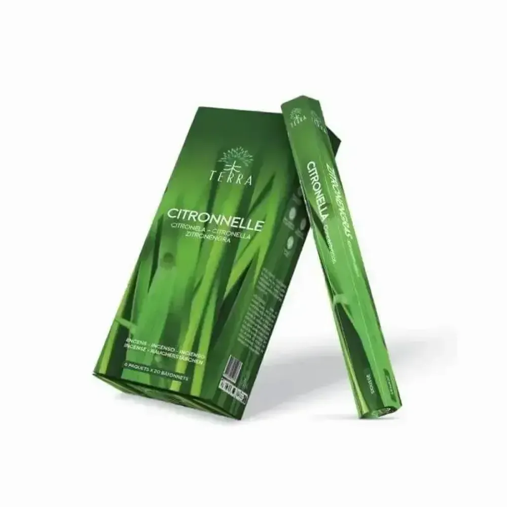 Senteurs - Encens Terra citronelle hexa sans charbon 30grs - ARABESK