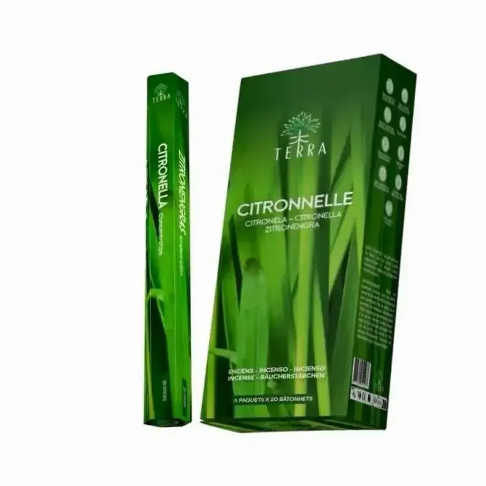 Senteurs - Encens Terra citronelle hexa sans charbon 30grs - ARABESK
