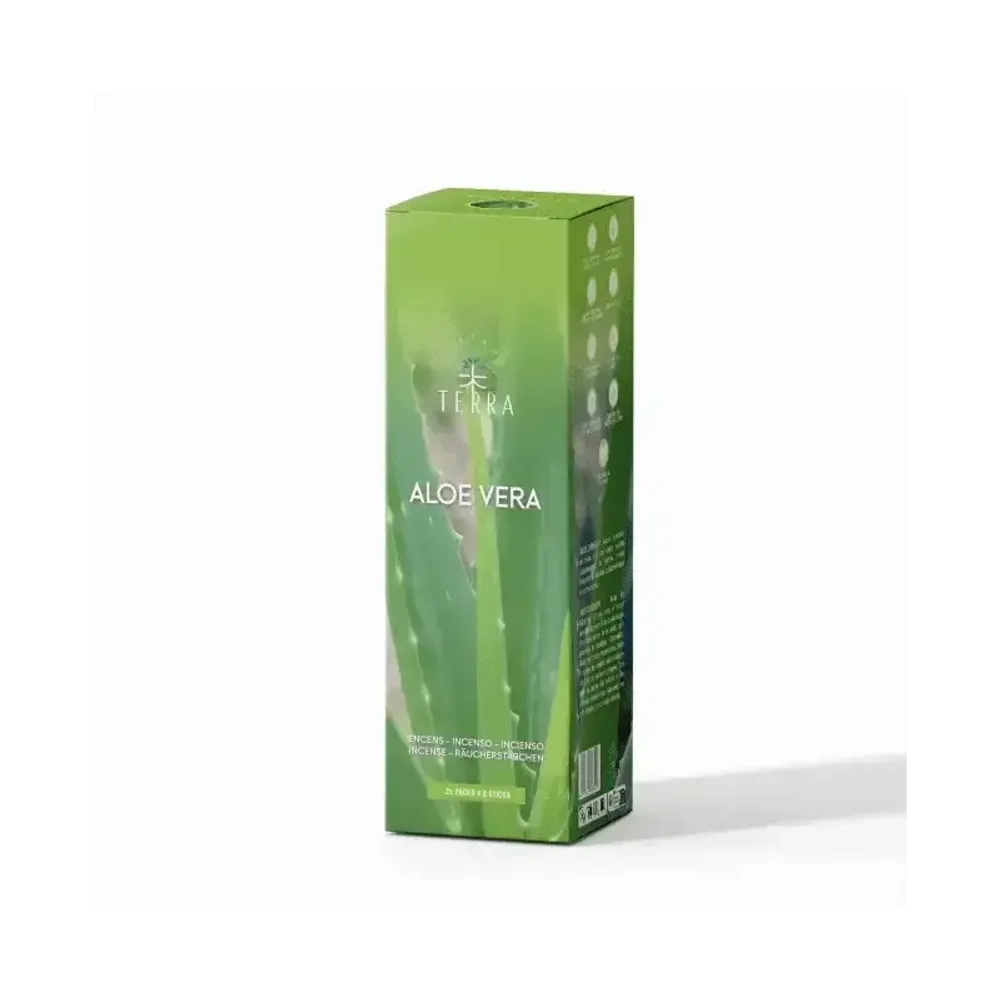 Scents - TERRA Aloe Verra incense 8 Bts without charcoal 12grs - ARABESK