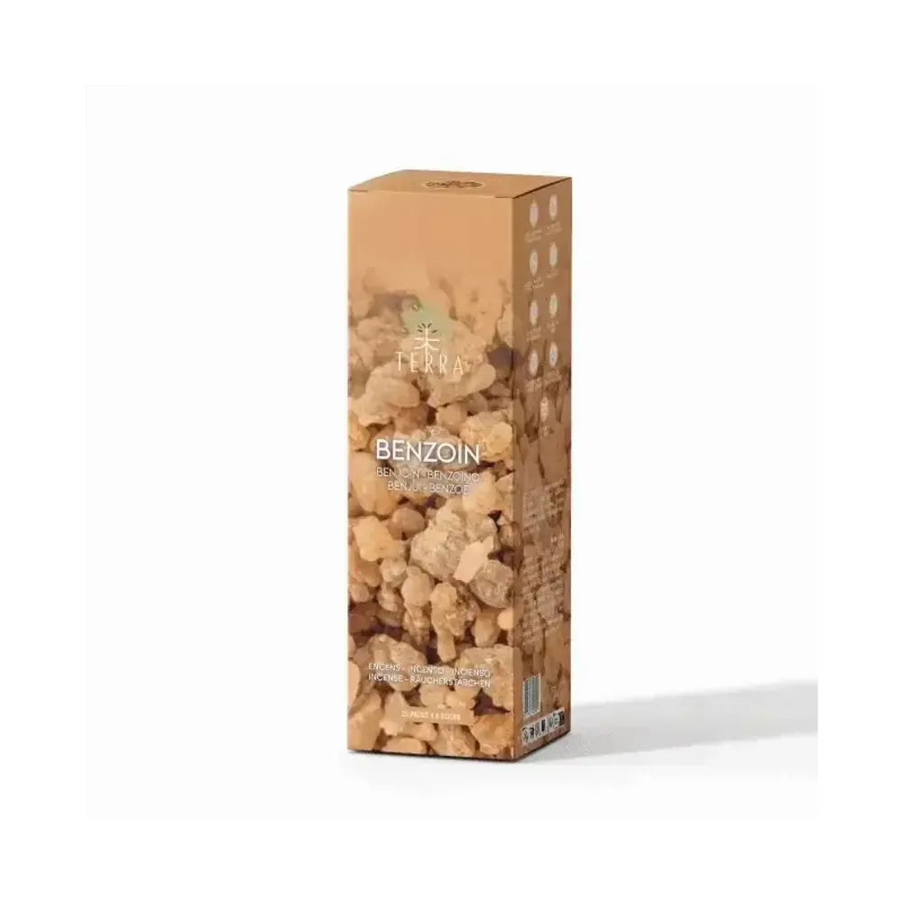 Senteurs - Encens TERRA Benjoin 8 Bts sans charbon 12grs - ARABESK