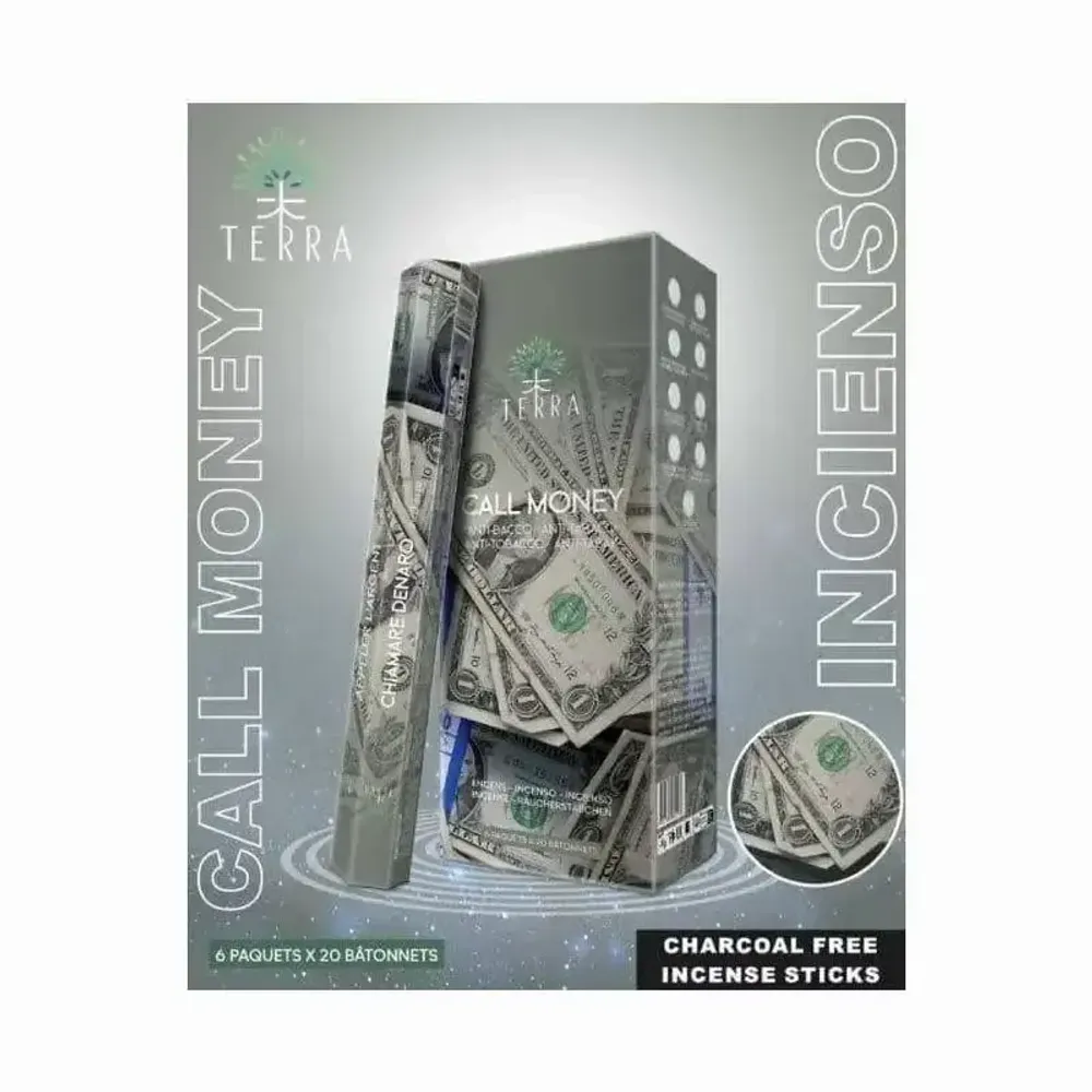 Senteurs - Encens Terra appel argent hexa sans charbon 30grs - ARABESK