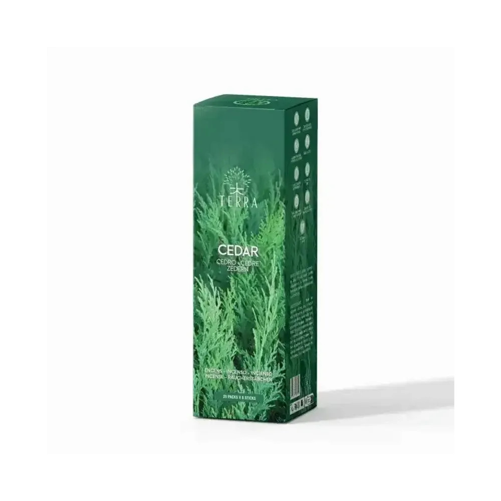 Scents - TERRA Cedar incense without charcoal 12grs - ARABESK