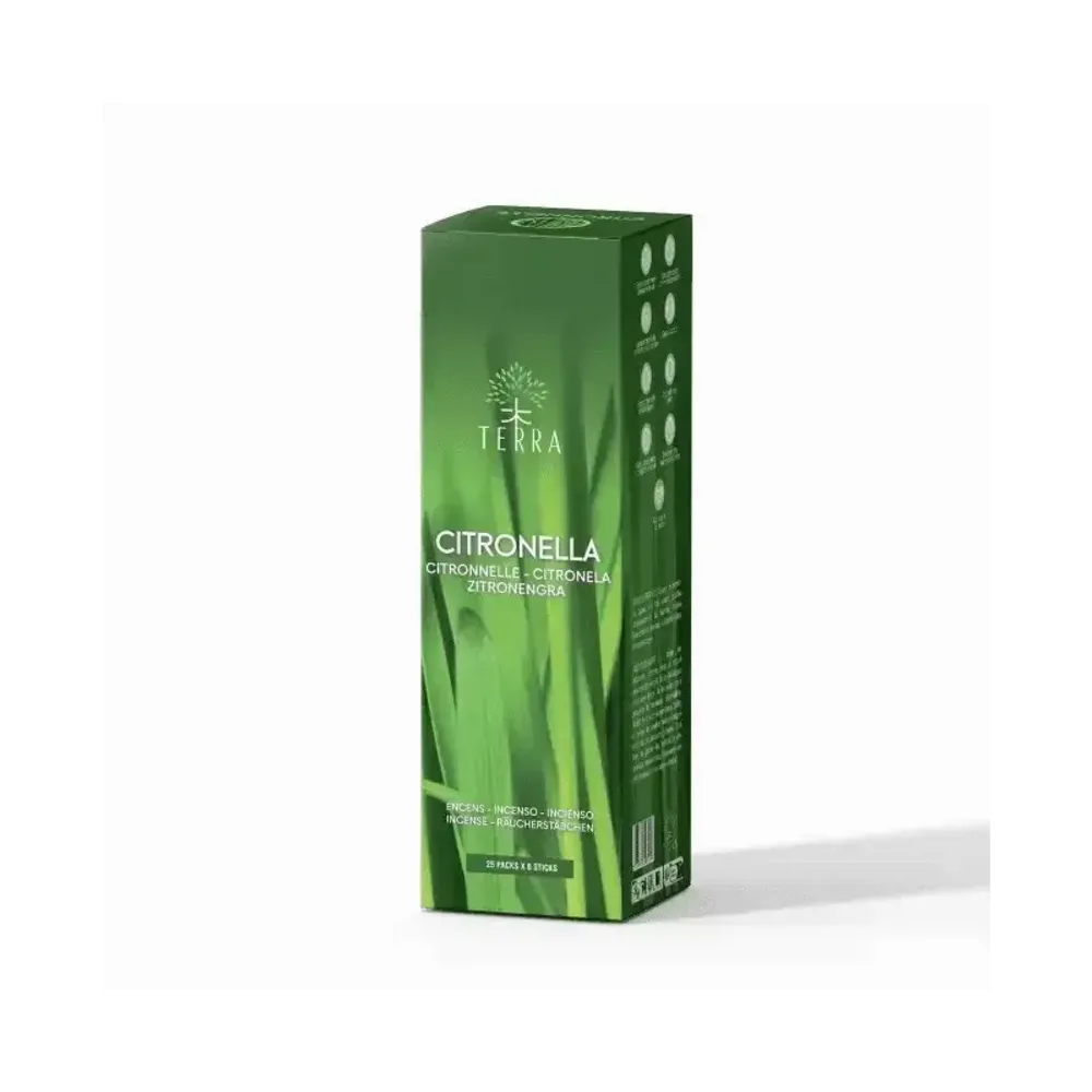 Scents - TERRA Citronella incense without charcoal 12grs - ARABESK