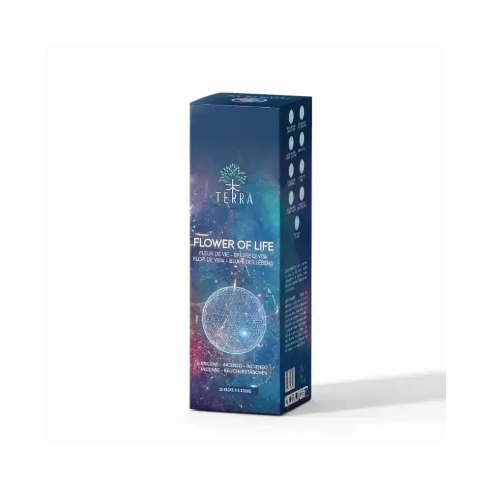 Senteurs - Encens TERRA Fleur de Vie sans charbon 12grs - ARABESK