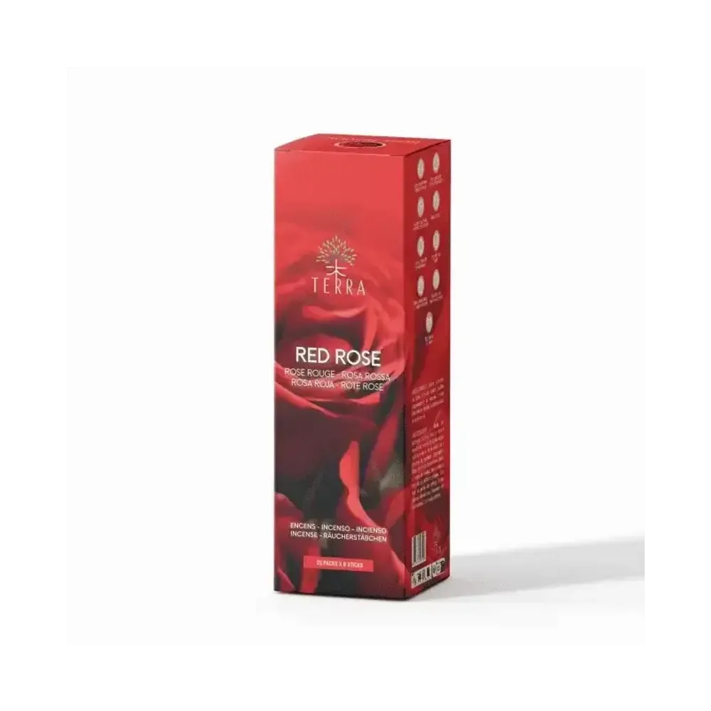 Senteurs - Encens Terra Rose Rouge  sans charbon 12grs - ARABESK