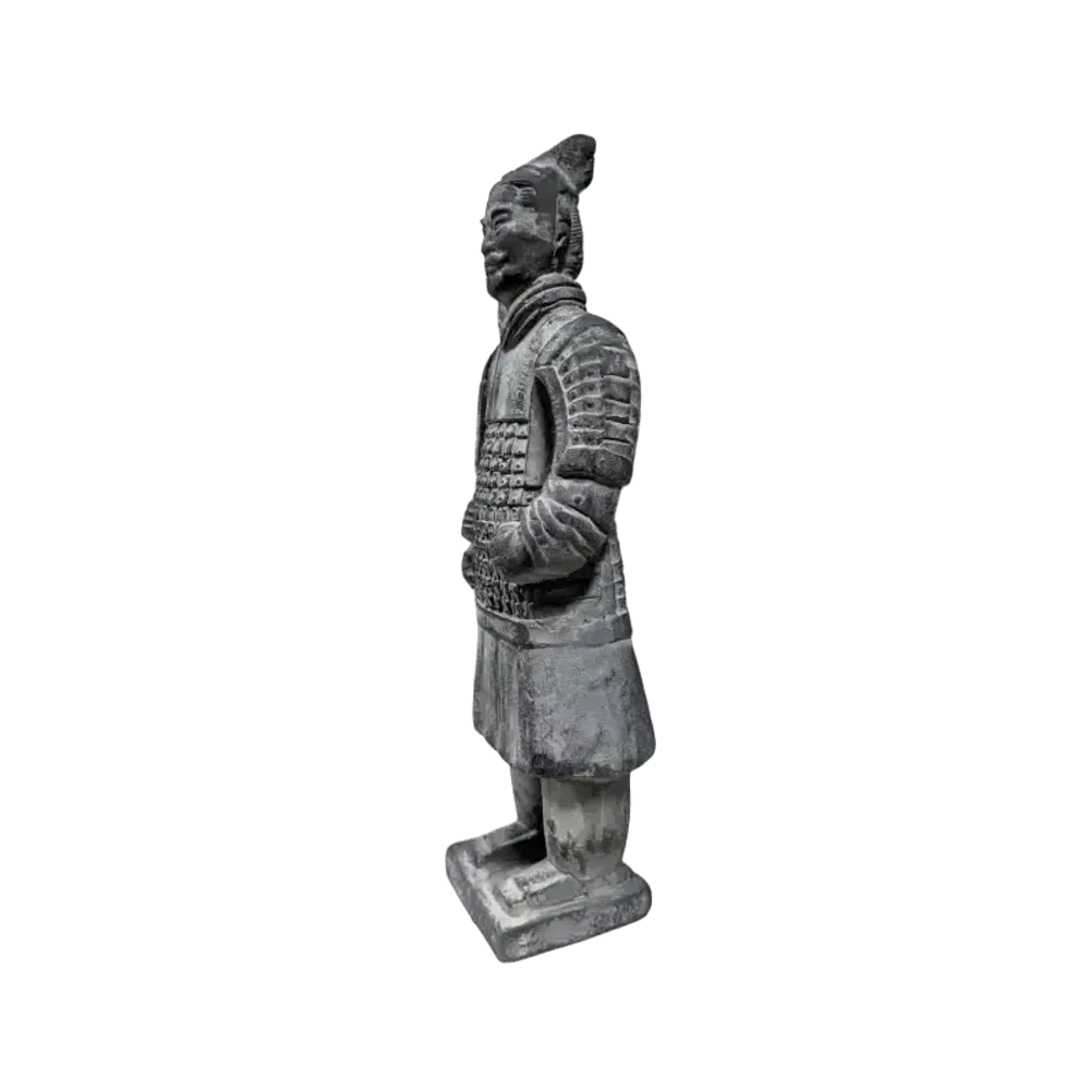 Sculptures, statuettes and miniatures - Black Warriors Statue with Armor in Terracotta 22cm - ARABESK