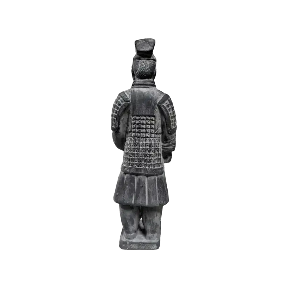 Sculptures, statuettes and miniatures - Black Warriors Statue with Armor in Terracotta 22cm - ARABESK