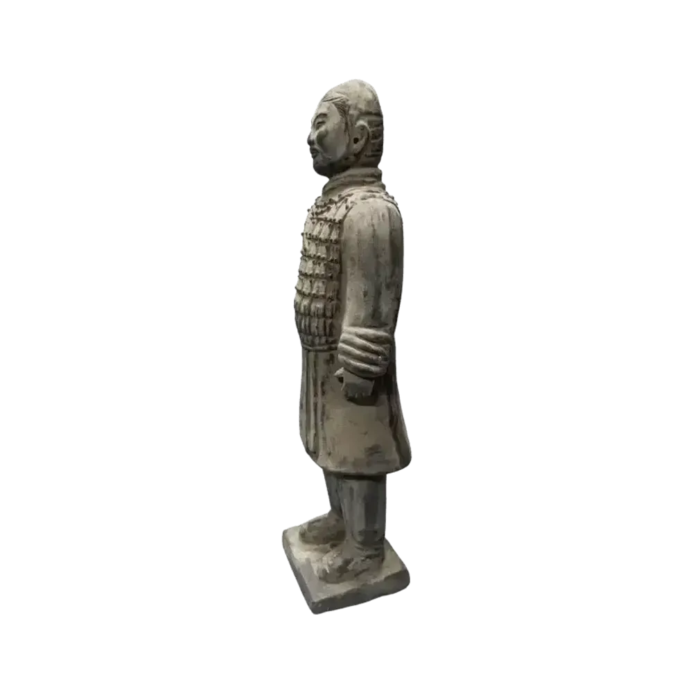Sculptures, statuettes et miniatures - Statue Noire en Terracotta Chevalier 50cm - ARABESK