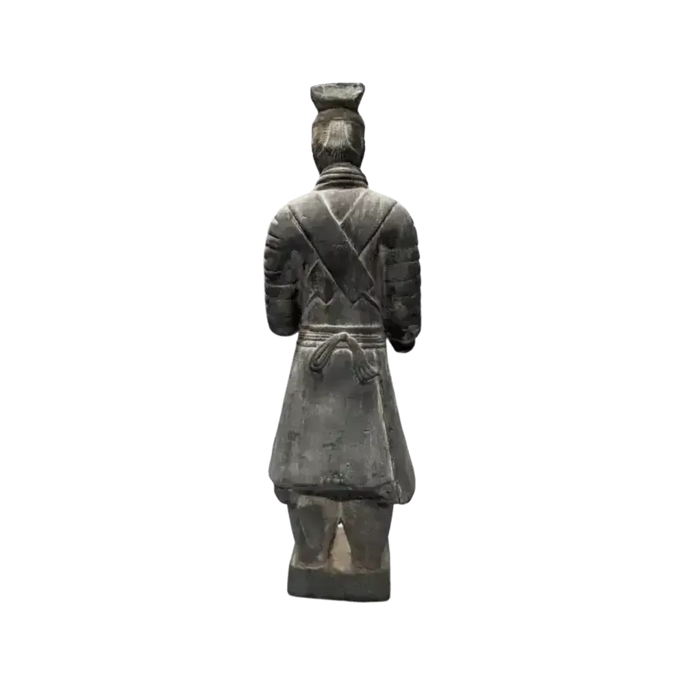 Sculptures, statuettes et miniatures - Statue Noire Guerriers avec Armure en Terracotta 26cm - ARABESK