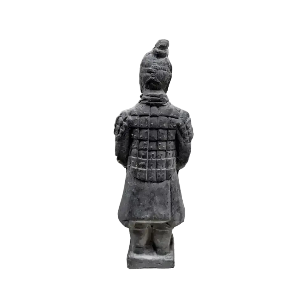 Sculptures, statuettes and miniatures - Black Terracotta Warrior Statue 12cm - ARABESK